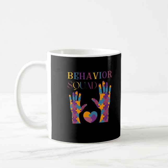 Behaviour Squad Applied Behaviour Analysis Crew  Coffee Mug (Left)