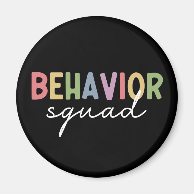 Behaviour Squad | Behaviour Therapist ABA Therapis Magnet (Front)