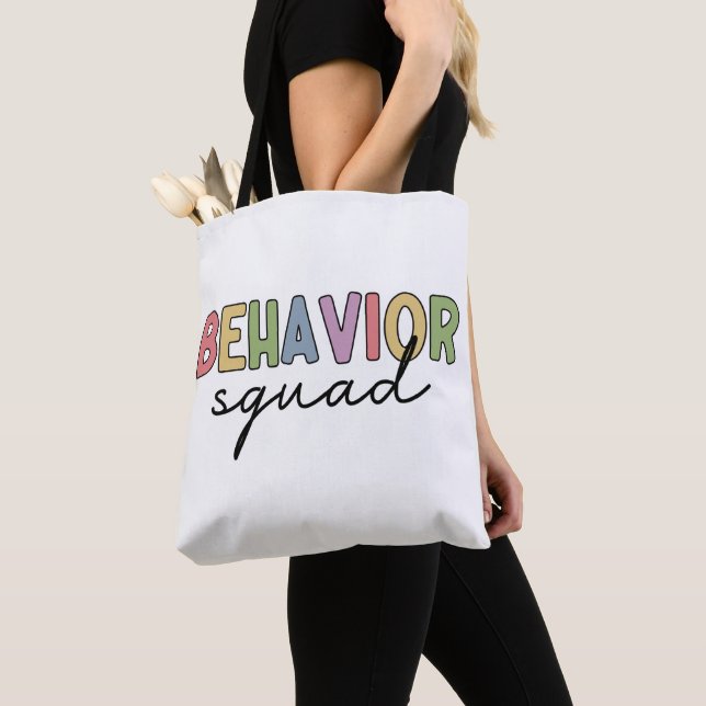 Behaviour Squad | Behaviour Therapist ABA Therapis Tote Bag (Close Up)