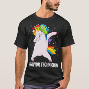 Behaviour Technician Dabbing Unicorn Tech RBT ABA T-Shirt