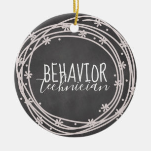 Behaviour Technician Ornament, Behaviour Tech, RBT Ceramic Ornament