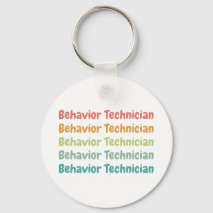 Behaviour Technician RBT Behaviour Tech Retro Key Ring