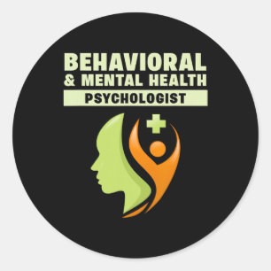 Behavioural And Mental Health Clinical Psychologis Classic Round Sticker