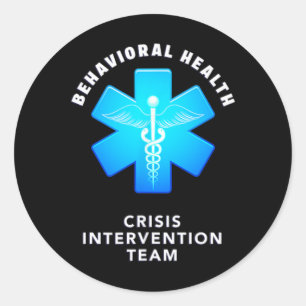 Behavioural And Mental Health Crisis Intervention Classic Round Sticker