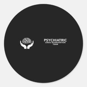Behavioural And Mental Health Crisis Intervention Classic Round Sticker