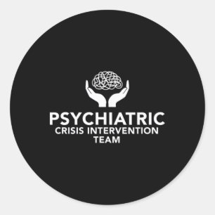 Behavioural And Mental Health Crisis Intervention  Classic Round Sticker
