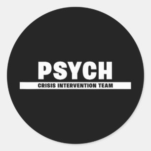 Behavioural And Mental Health Crisis Intervention Classic Round Sticker