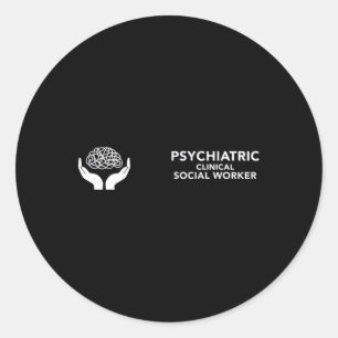 Behavioural And Mental Health Licensed Clinical So Classic Round Sticker