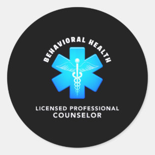 Behavioural And Mental Health Licensed Professiona Classic Round Sticker