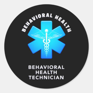 Behavioural And Mental Health Psychiatric Technici Classic Round Sticker