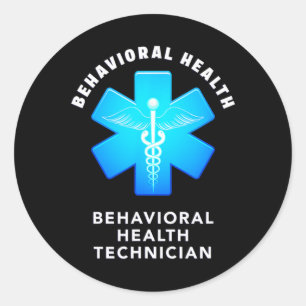 Behavioural And Mental Health Psychiatric Technici Classic Round Sticker