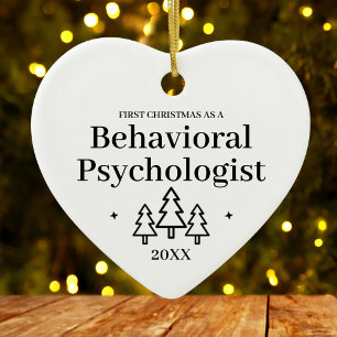 Behavioural Psychologist New Job Christmas Ceramic Ornament