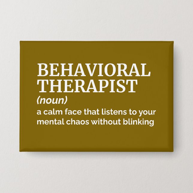 Behavioural Therapist Office Humour Definition (Front)