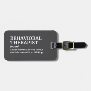 Behavioural Therapist Psychology Definition Tag