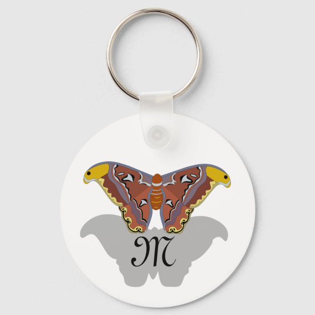 Behe Moth Monogram Key Ring (Front)