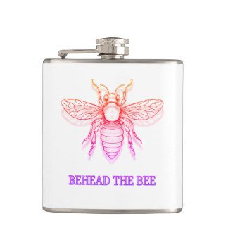 Behead The Bee Hip Flask