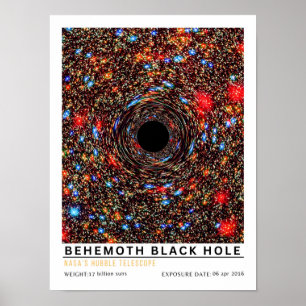 Behemoth Black Hole Space Education Poster
