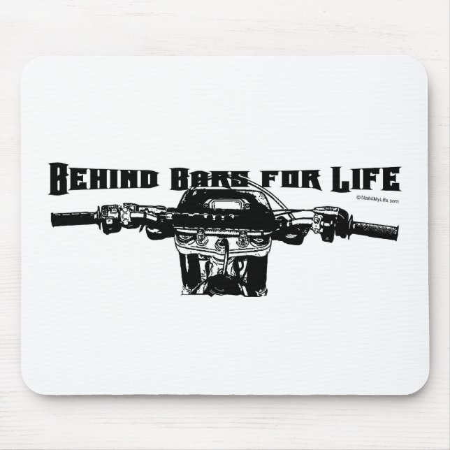 Behind Bars For Life – Motocross Mouse Pad (Front)