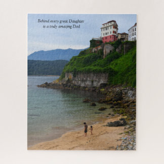 Behind every great Daughter is a truly amazing Dad Jigsaw Puzzle