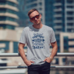 Behind Every Great Daughter Is Amazing Dad Text T-Shirt<br><div class="desc">Father's Day is around the corner. Celebrate your dad with this awesome retro text design in dark blue tones with a fraze- Behind every great daughter,  there is a truly amazing dad.</div>