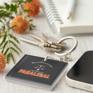 Behind Every Lawyer is an Exhausted Paralegal Key Ring
