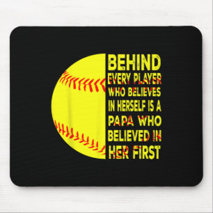 Behind Every Player Is Papa Happy Fathers Day Soft Mouse Pad
