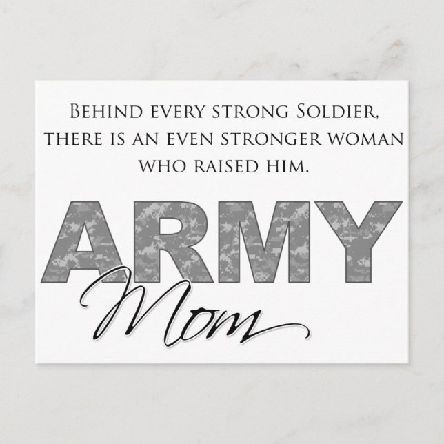 Behind Every Strong Soldier 1 Postcard (Front)