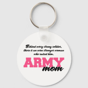 Behind Every Strong Soldier 3 Key Ring