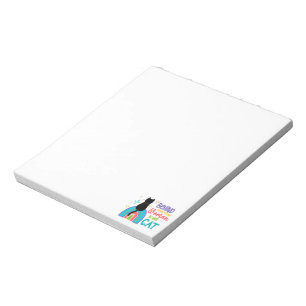 Behind Every Strong Woman Is Her Cat Notepad