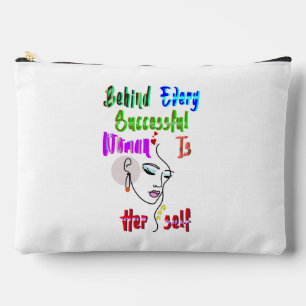 Behind Every Successful Woman Is Herself Accessory Pouch