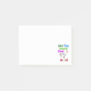 Behind Every Successful Woman Is Herself Post-it Notes