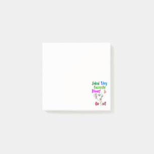 Behind Every Successful Woman Is Herself Post-it Notes