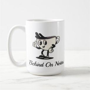 Behind On Notes Coffee Mug, Retro Therapist coffee Mug