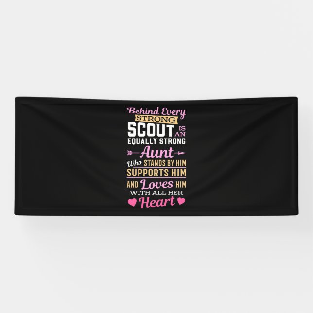 Behind Scout Is A Strong Aunt Banner (Horizontal)