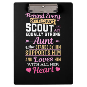 Behind Scout Is A Strong Aunt Clipboard