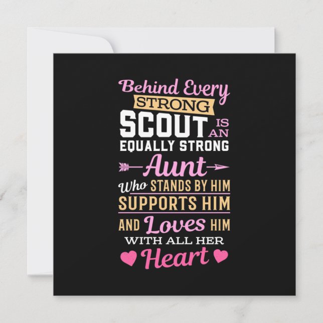 Behind Scout Is A Strong Aunt Invitation (Front)