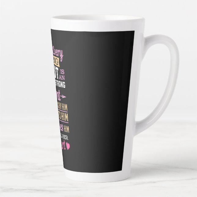 Behind Scout Is A Strong Aunt Latte Mug (Right)