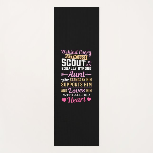 Behind Scout Is A Strong Aunt Yoga Mat (Front)