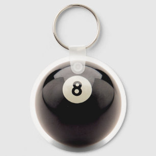 Behind the 8 ball eight pool billiards key chain
