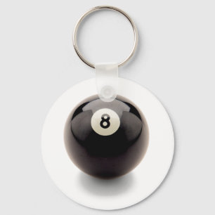 Behind the 8 ball eight pool billiards key chain