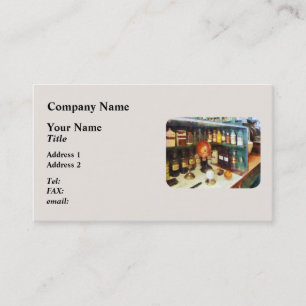 Behind the Counter at the Drugstore Business Card