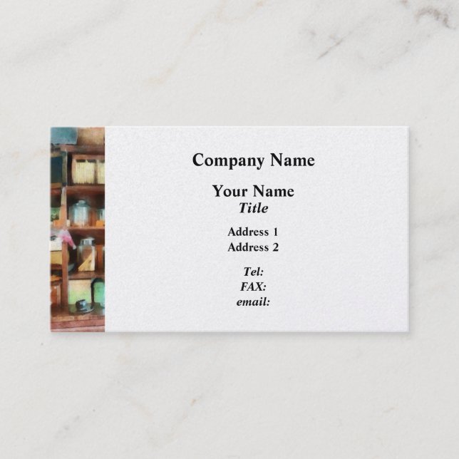 Behind the Counter at the General Store Business Card (Front)