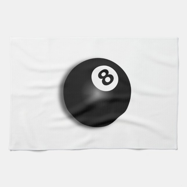 Behind The Eight Ball! Tea Towel (Horizontal)