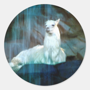 Behind the Falls Classic Round Sticker