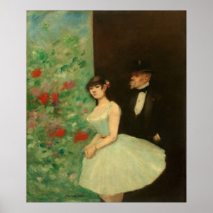 Behind the Scenes - Jean-Louis Forain Fine Art Poster