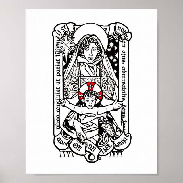 Behold, a Virgin Shall Conceive - Madonna and Chil Poster (Front)