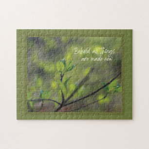 Behold all things are new Dogwood puzzle