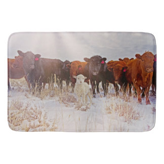 Behold Cattle and Lamb Bathmat