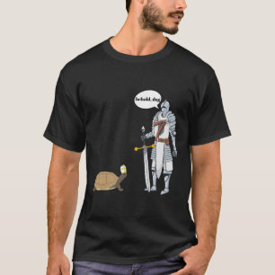 Behold Dog Funny Turtle Wearing A Priest Hat Hilar T-Shirt