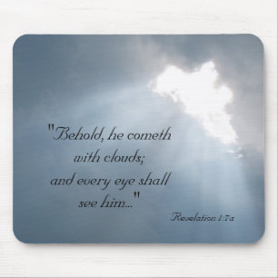 "Behold, he cometh with cloud... Mouse Pad